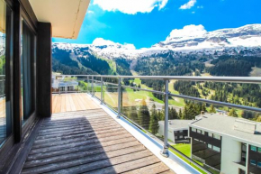 Penthouse 3-bedroom apartment, mountain views, large terrasse, piste access
